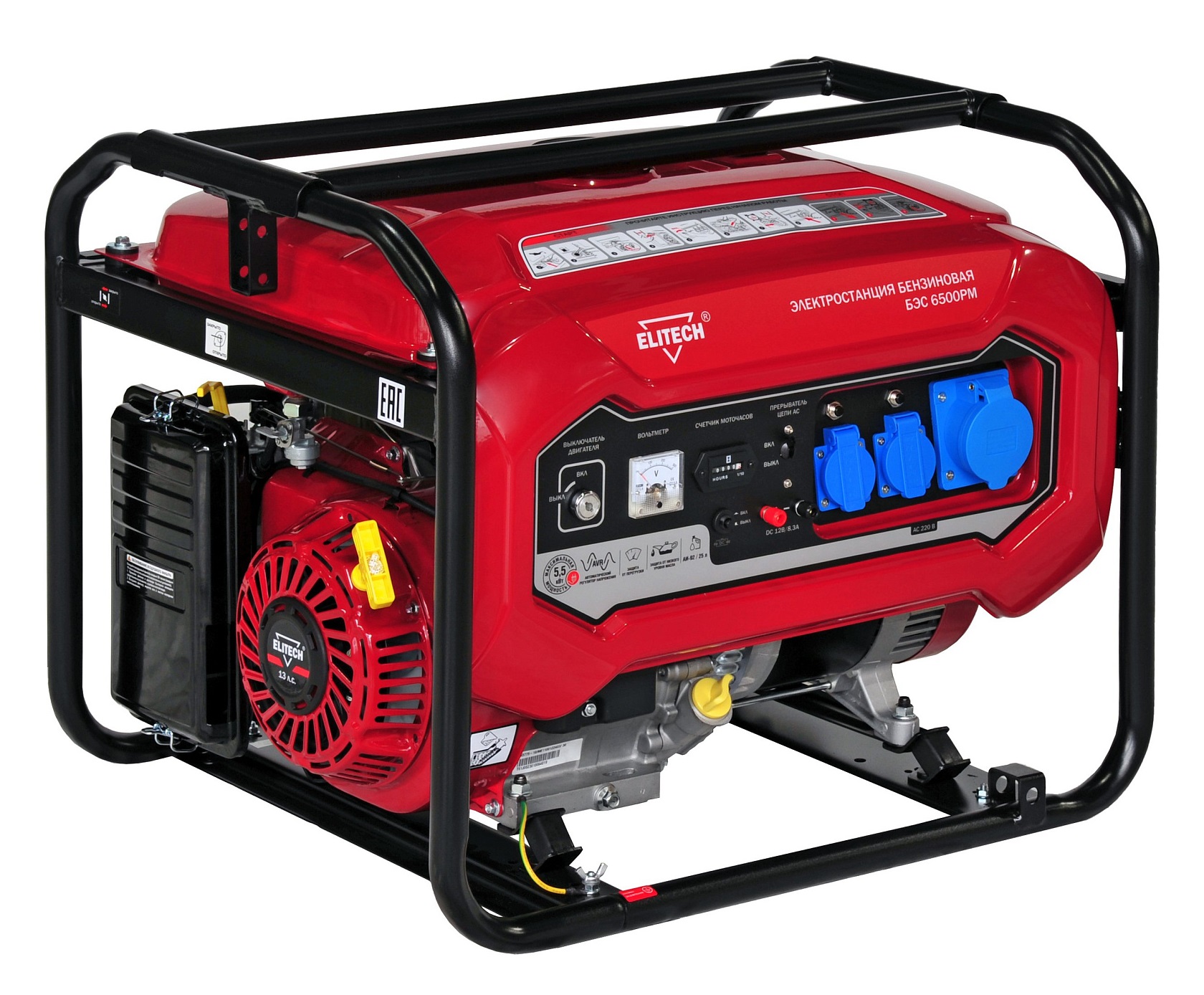 Генератор Elitech БЭС 6500РМ